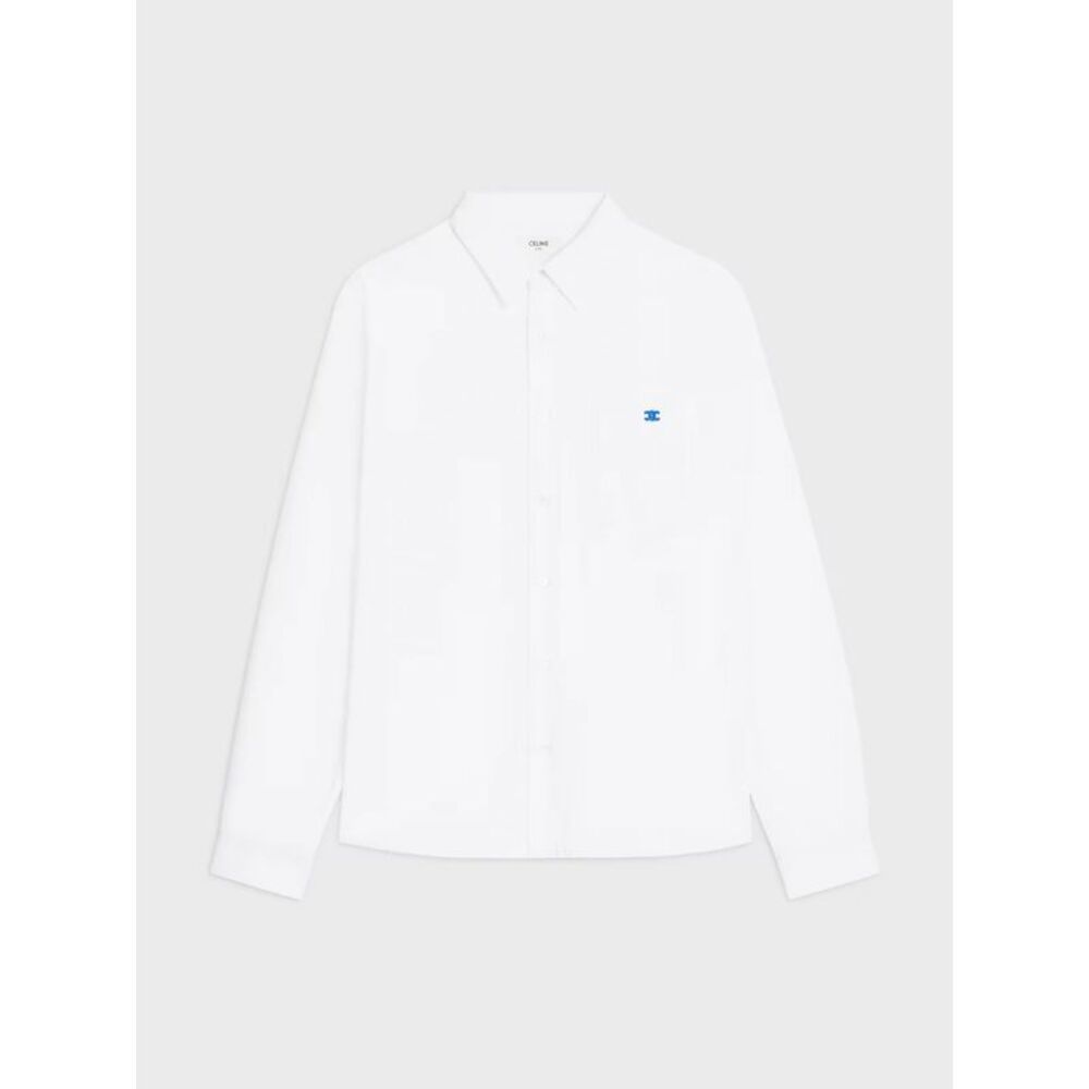 Celine Men Celine Cotton Shirt With Logo